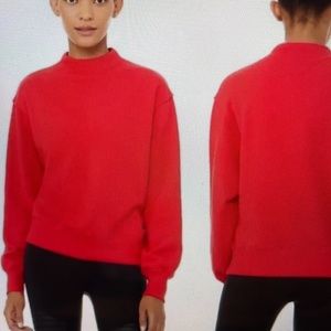ALO Yoga Scarlet Red FREESTYLE SWEATSHIRT sz s